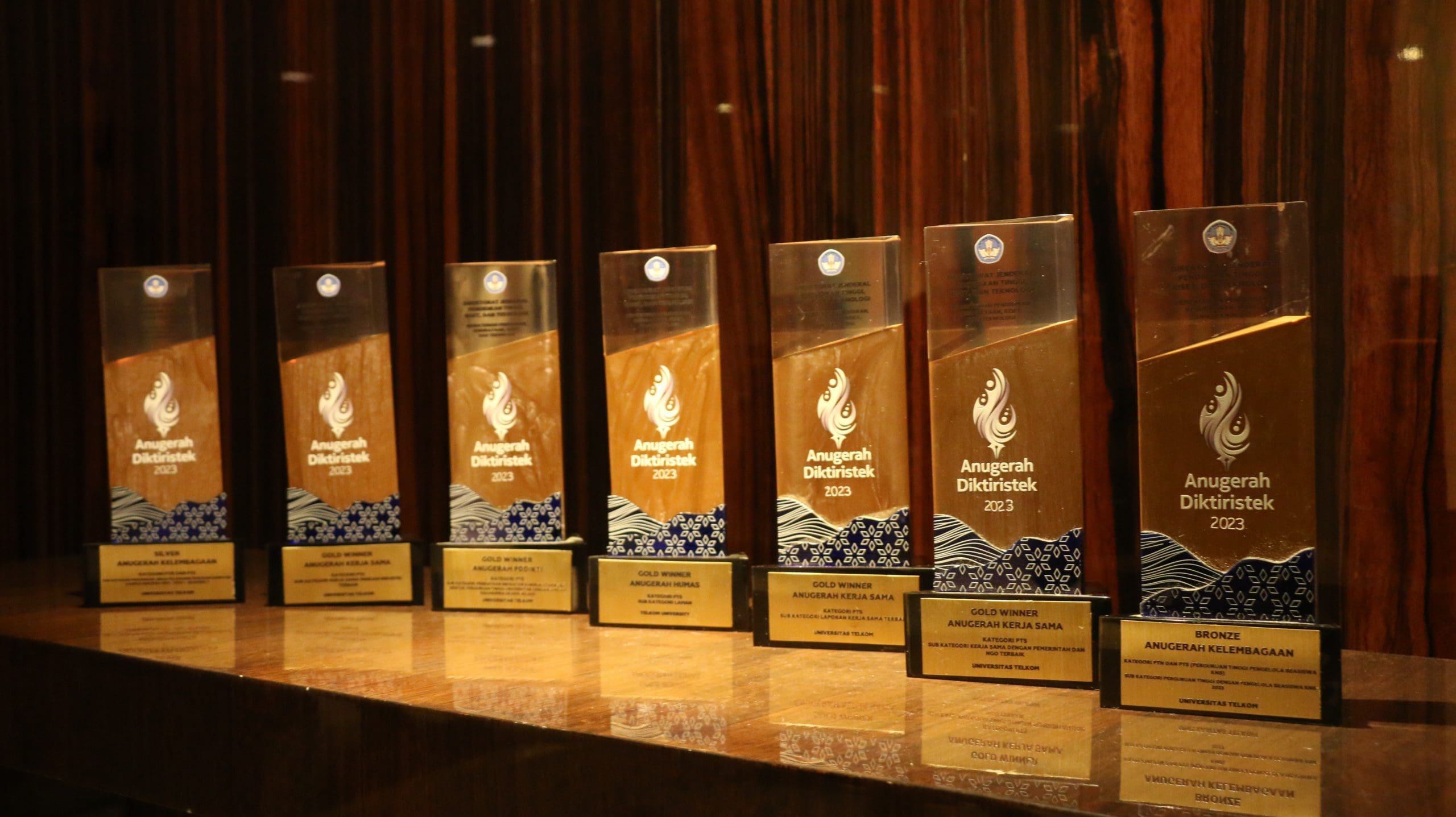 Tel-U Borong Tujuh Penghargaan Bergengsi di Anugerah Diktiristek 2023