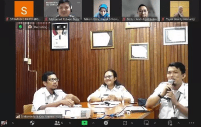 Online Meeting dengan Dinas Komunikasi dan Informasi Kapuas Hulu dan Malawi