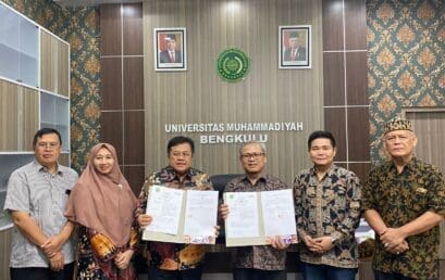 Penandatanganan MoU antara Universitas Telkom dengan Universitas Muhammadiyah Bengkulu