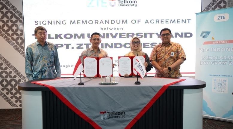 Penandatanganan MOA TelU & PT ZTE Indonesia