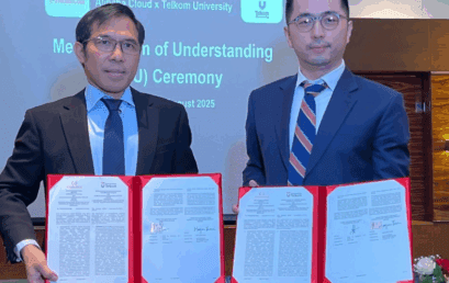 Signing MoU between Telkom University & Alibaba Cloud